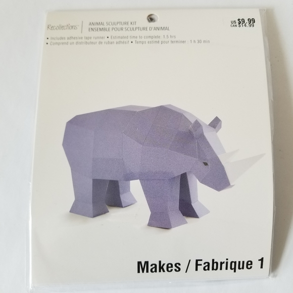 Set of 2 Rhinos Sculpture Kit - Picture 4 of 5